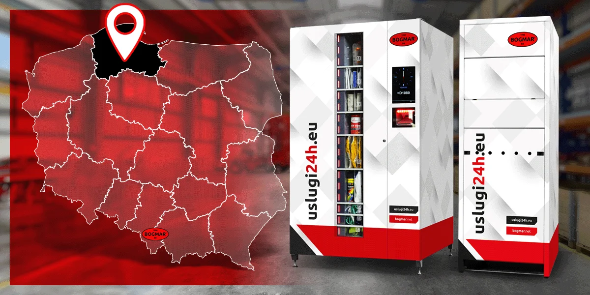 Automaty wydające BHP województwo pomorskie