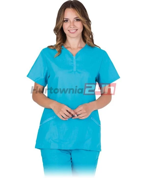 Damska bluza medyczna Canzona w turkusowym kolorze