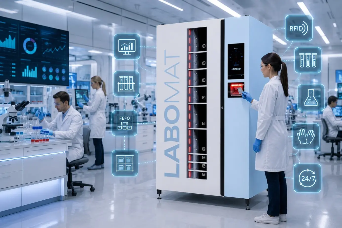 Automat do materiałów laboratoryjnych LABOMAT - innowacja | Bogmar BB