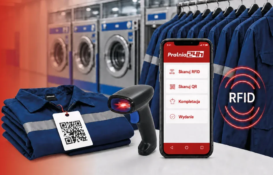System Pralnia24H do zarządzania odzieżą roboczą z RFID i QR