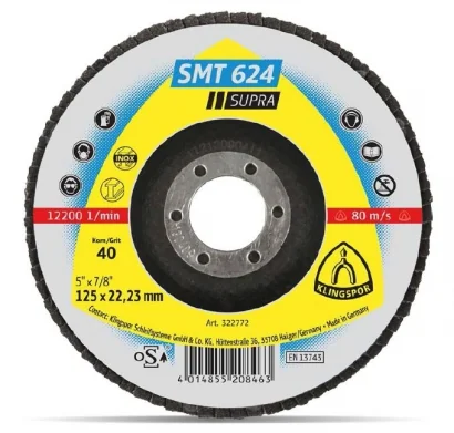 tarcza-lamelkowa-klingspor-smt-624 Tarcza lamelkowa Klingspor SMT 624 do szlifowania metalu